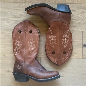 Double H Leather Cowgirl Boots